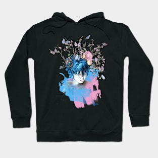 Floral face Hoodie